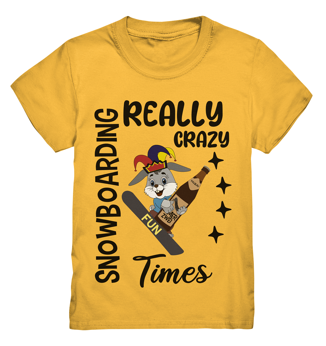 Snowboarding, really crazy, Osterhase mit Bierflasche - Kids Premium Shirt