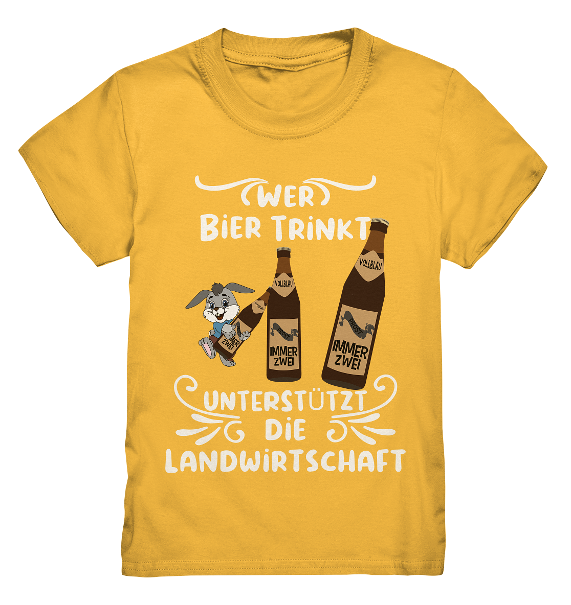Wer Bier trinkt unterstützt die Landwirtschaft, Party- Shirt - Kids Premium Shirt