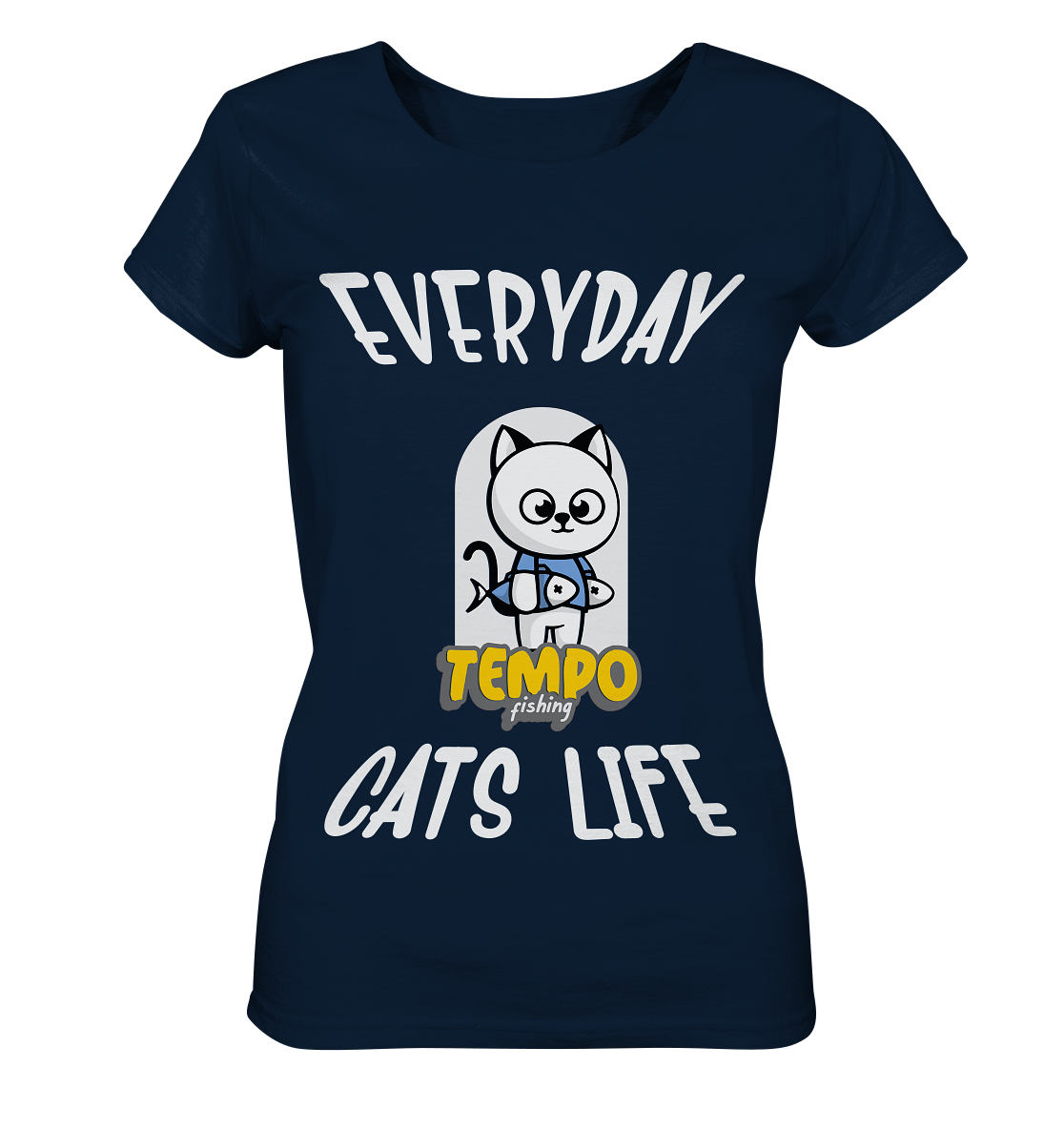 Katzenleben- Everyday Cats Life, Katzenliebhaber, Tierfreund - Ladies Organic Basic Shirt
