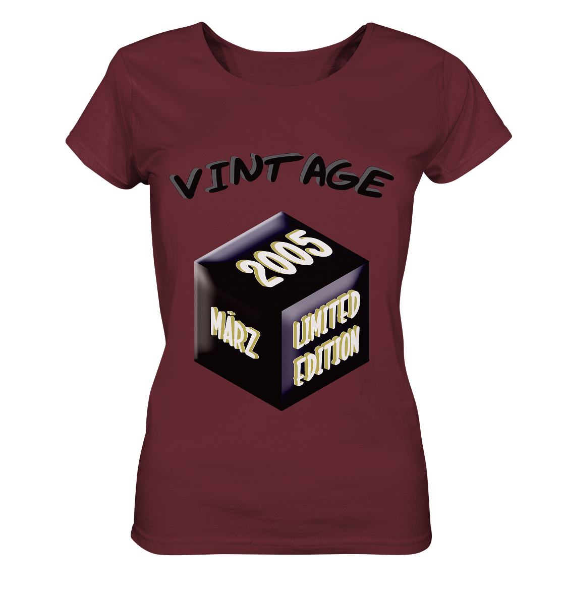 Vintage 2005 MÄRZ Limited Edition, Geschenk zum 18 - Ladies Organic Basic Shirt