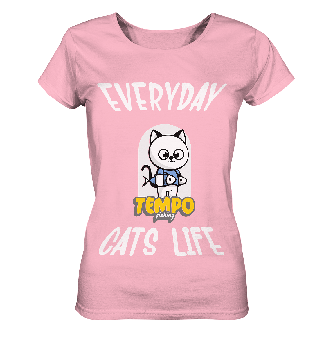Katzenleben- Everyday Cats Life, Katzenliebhaber, Tierfreund - Ladies Organic Basic Shirt