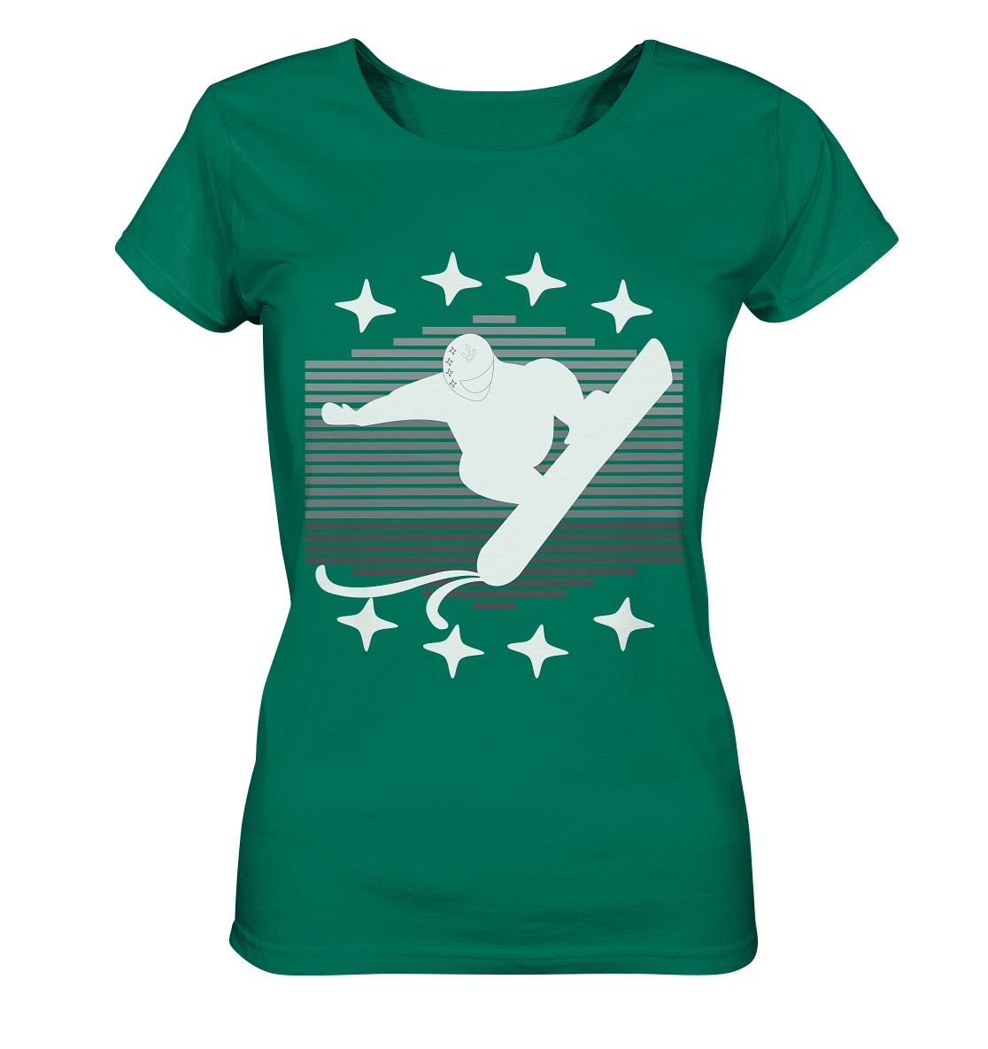Snowboarder, Apres- Ski, Party danach, Piste - Ladies Organic Shirt