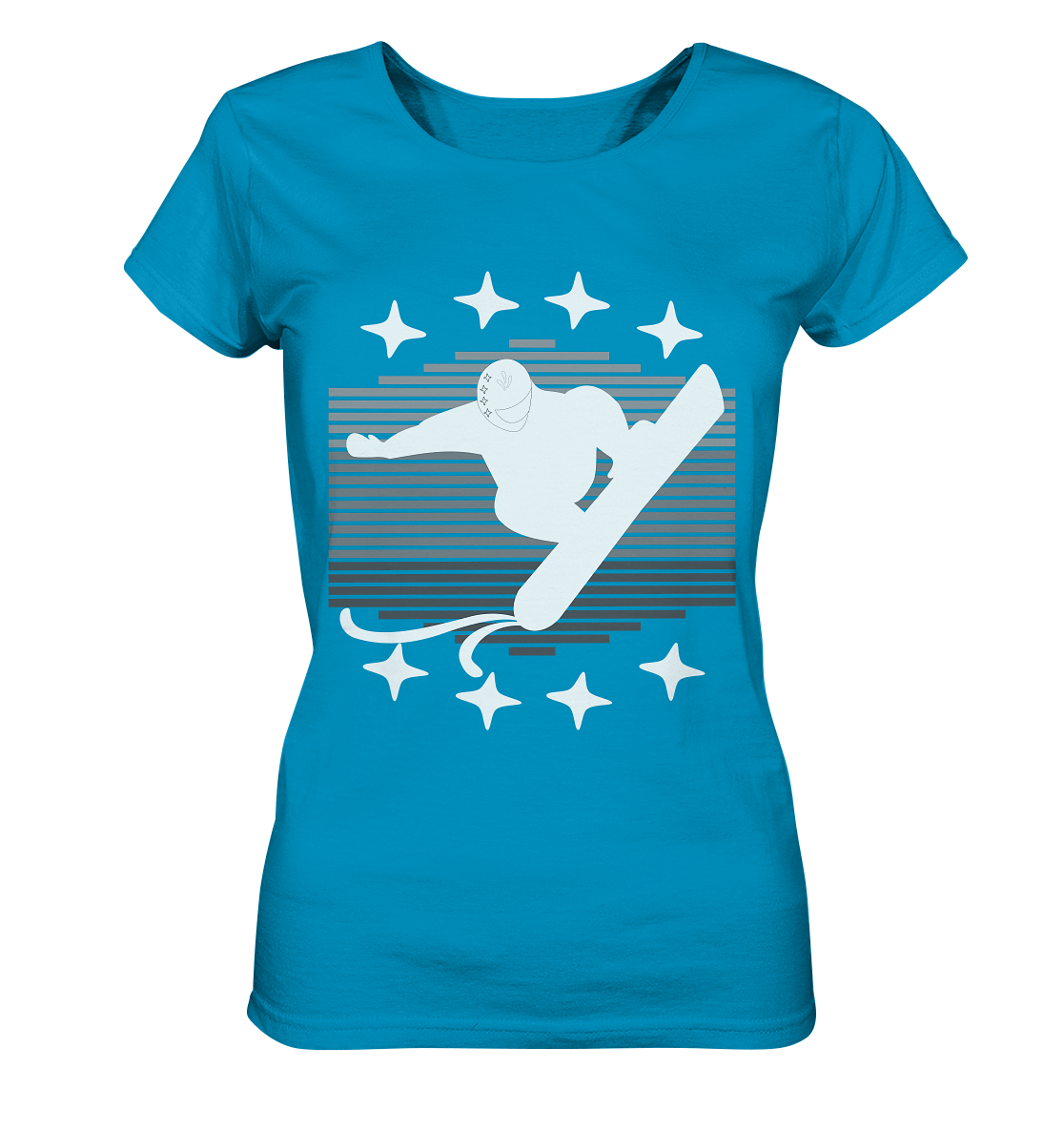 Snowboarder, Apres- Ski, Party danach, Piste - Ladies Organic Shirt
