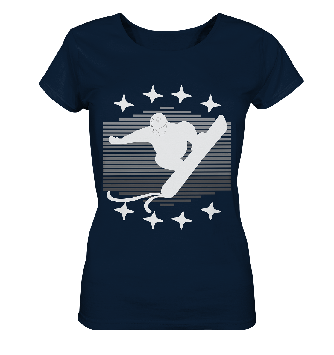Snowboarder, Apres- Ski, Party danach, Piste - Ladies Organic Shirt