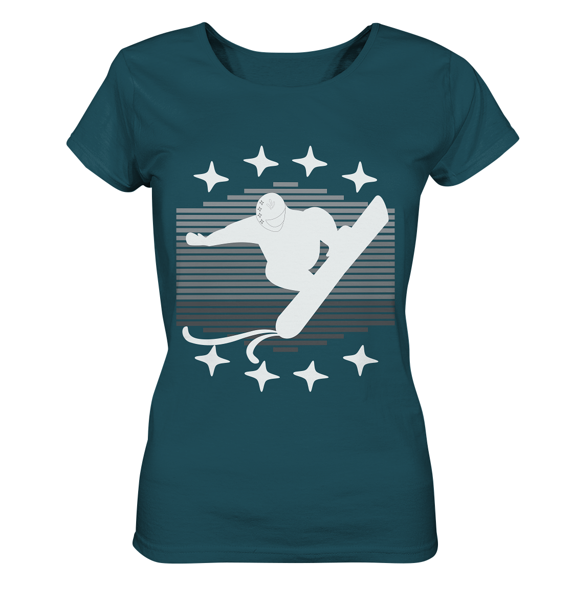 Snowboarder, Apres- Ski, Party danach, Piste - Ladies Organic Shirt