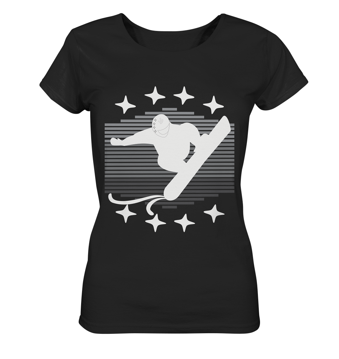 Snowboarder, Apres- Ski, Party danach, Piste - Ladies Organic Shirt