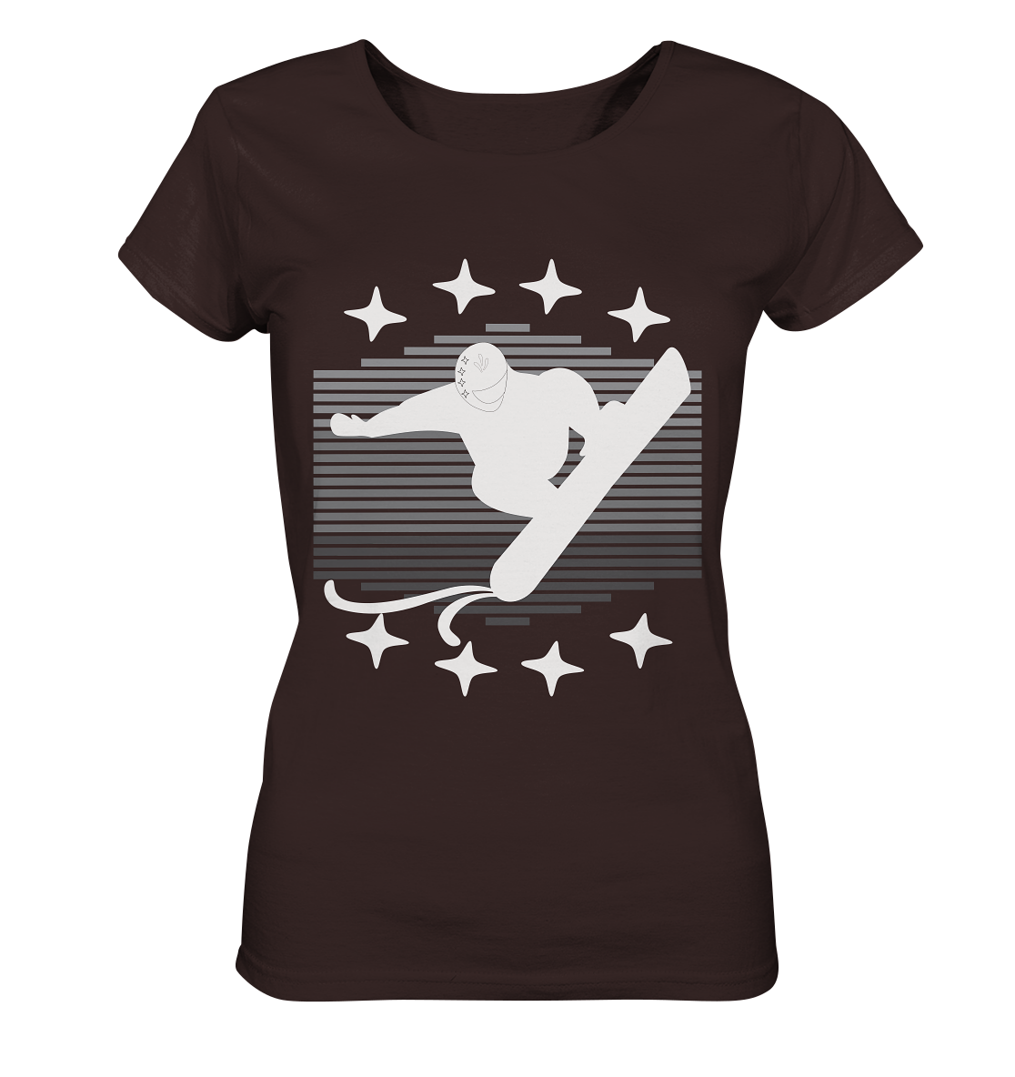 Snowboarder, Apres- Ski, Party danach, Piste - Ladies Organic Shirt