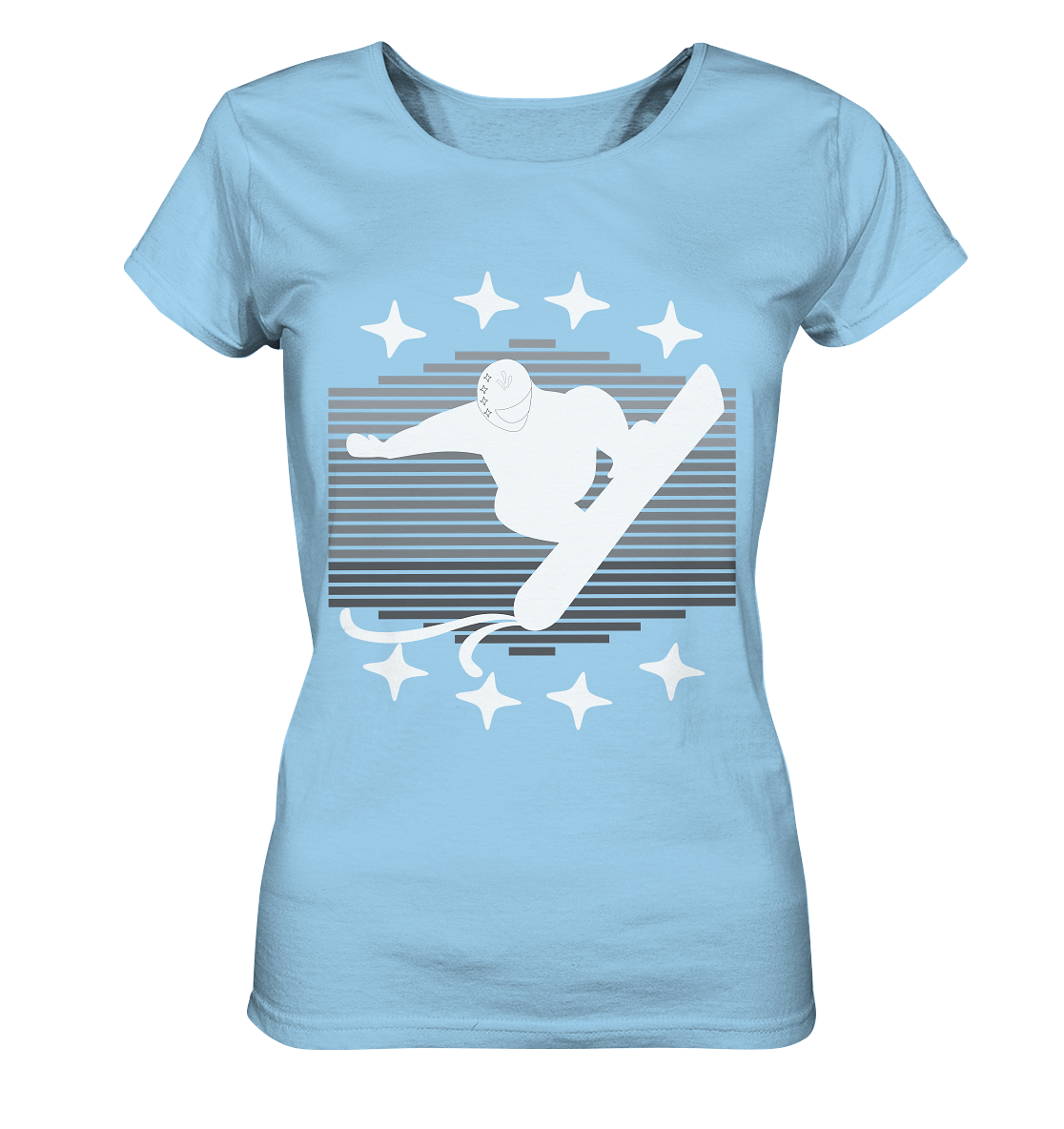 Snowboarder, Apres- Ski, Party danach, Piste - Ladies Organic Shirt