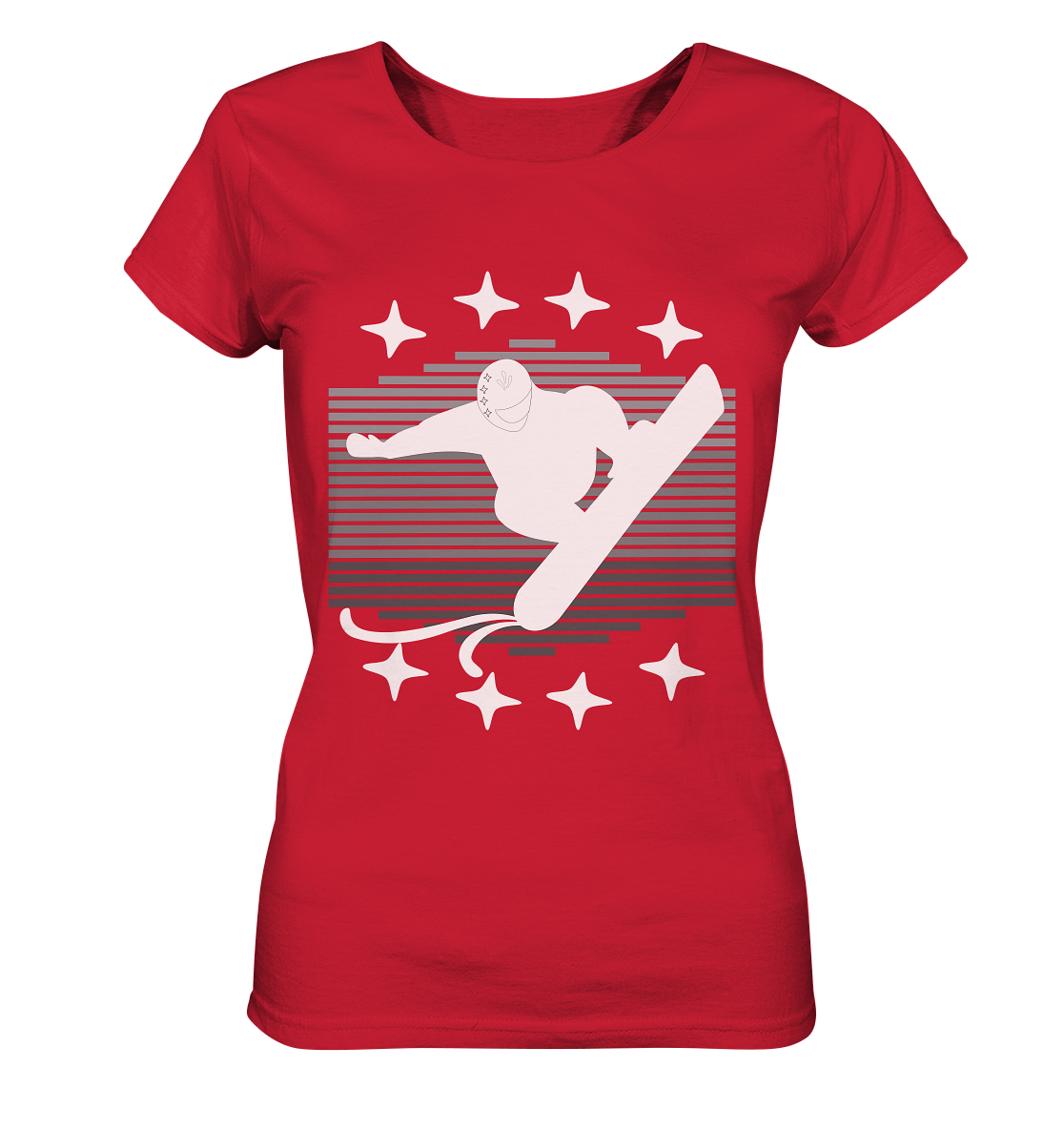 Snowboarder, Apres- Ski, Party danach, Piste - Ladies Organic Shirt