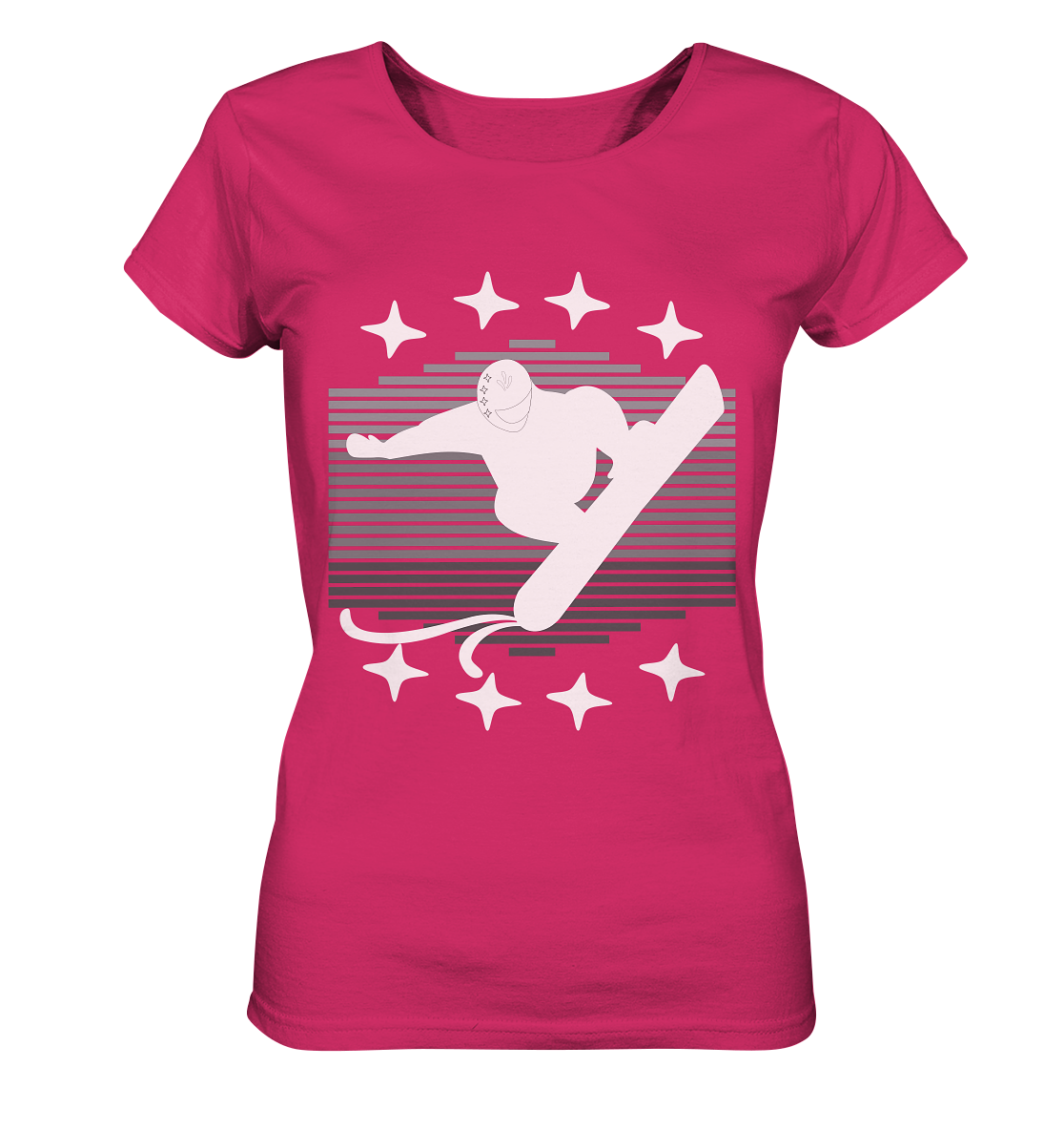 Snowboarder, Apres- Ski, Party danach, Piste - Ladies Organic Shirt