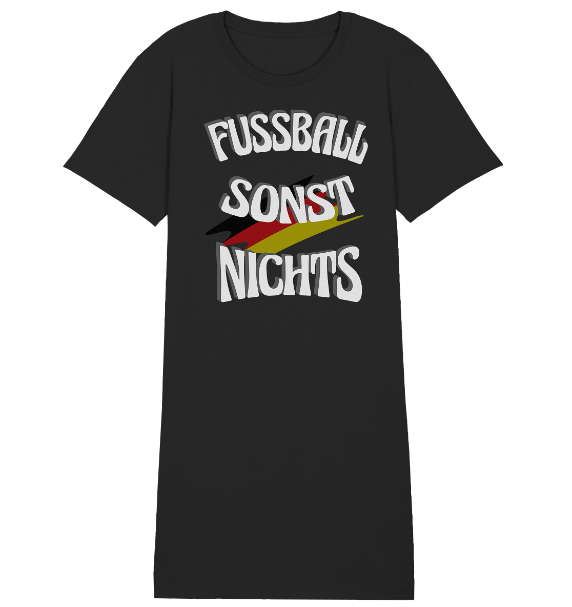 Fussball sonst Nichts, mit Leib und Seele Fan, Fußballfans - Ladies Organic Shirt Dress