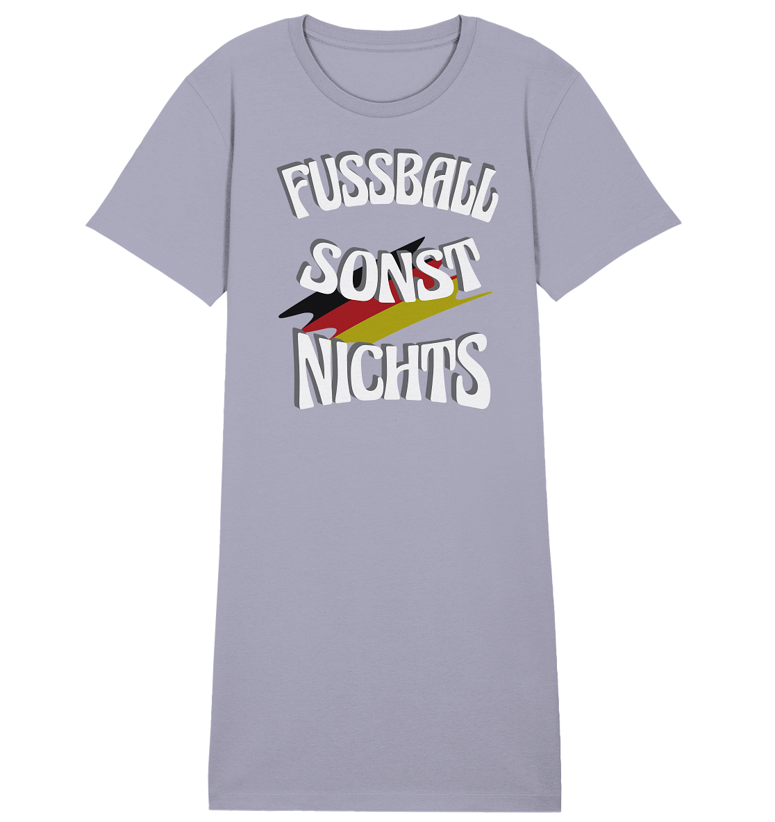 Fussball sonst Nichts, mit Leib und Seele Fan, Fußballfans - Ladies Organic Shirt Dress