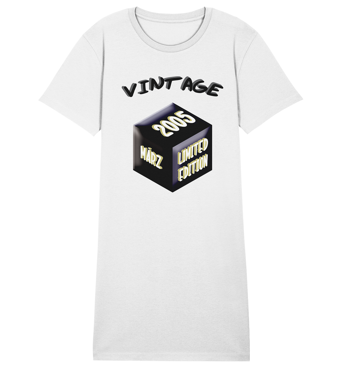 Vintage 2005 MÄRZ Limited Edition, Geschenk zum 18 - Ladies Organic Shirt Dress