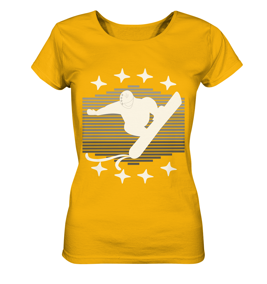 Snowboarder, Apres- Ski, Party danach, Piste - Ladies Organic Shirt