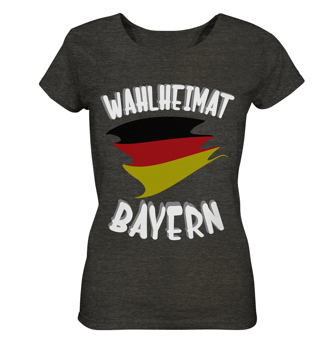 Heimat Bayern Damen Organic Shirt (meliert)