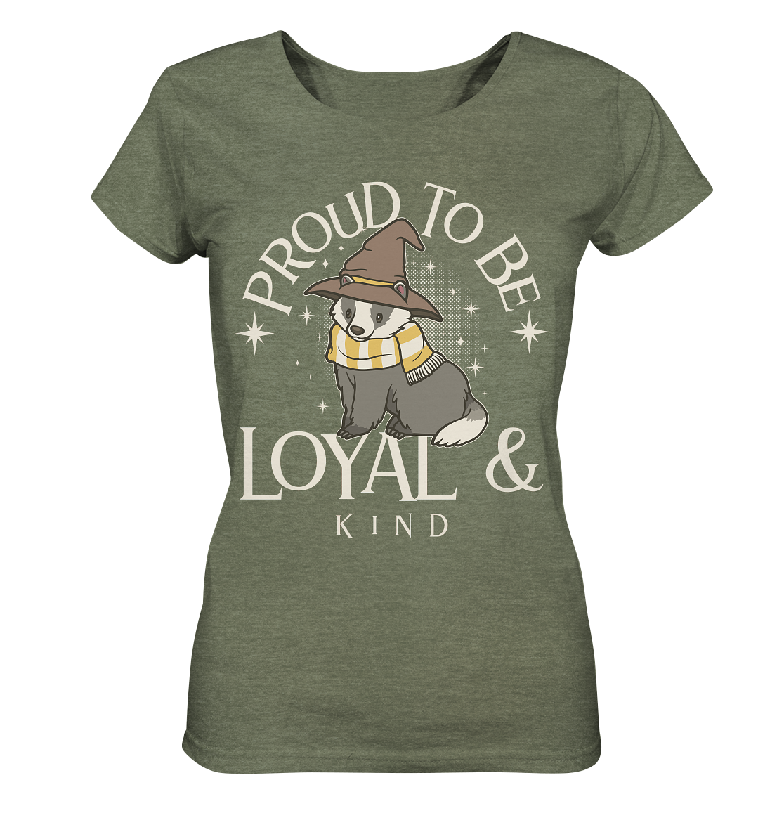 Loyal & freundlich - Damen Organic Shirt (meliert)