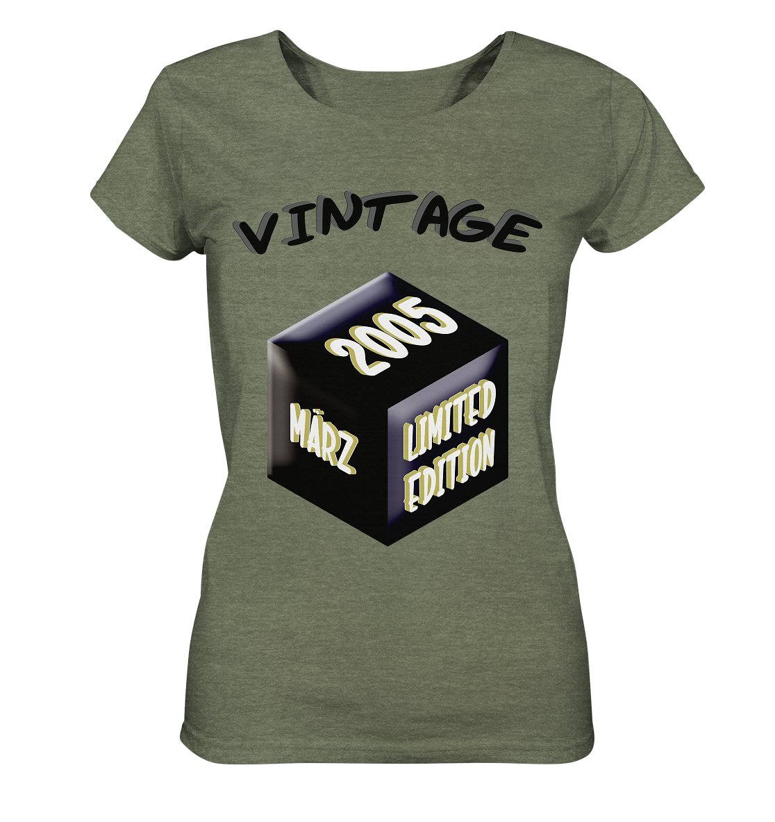 Vintage 2005 MÄRZ Limited Edition, Geschenk zum 18 - Ladies Organic Shirt (meliert)