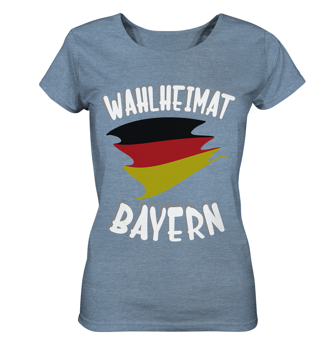 Heimat Bayern Damen Organic Shirt (meliert)
