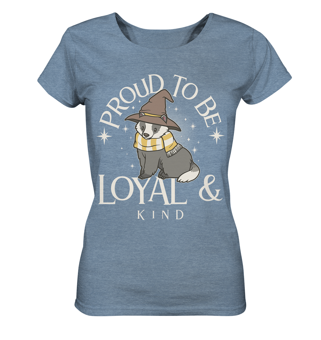 Loyal & freundlich - Damen Organic Shirt (meliert)