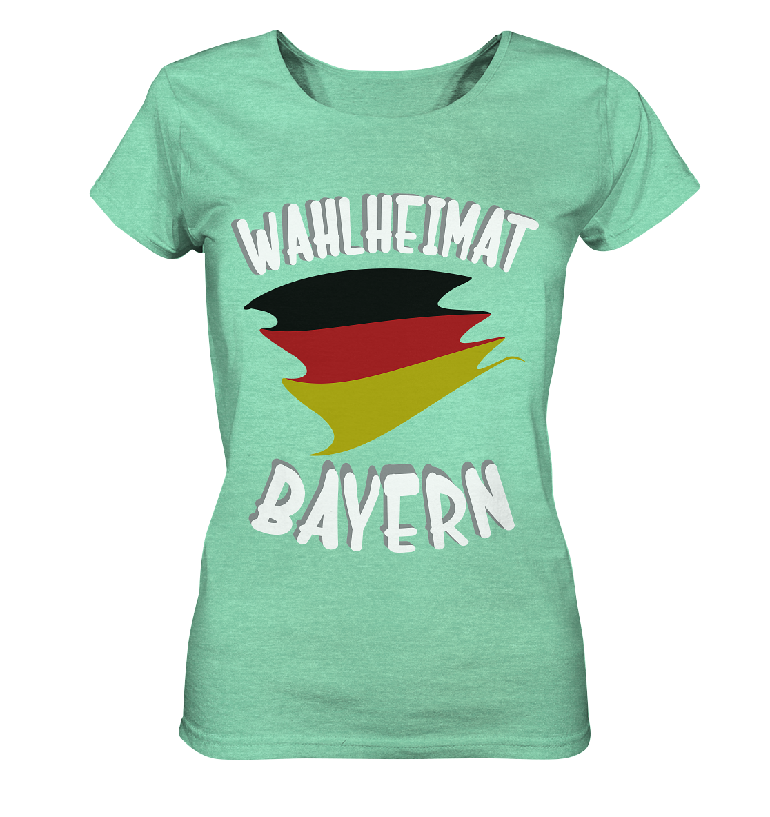 Heimat Bayern Damen Organic Shirt (meliert)