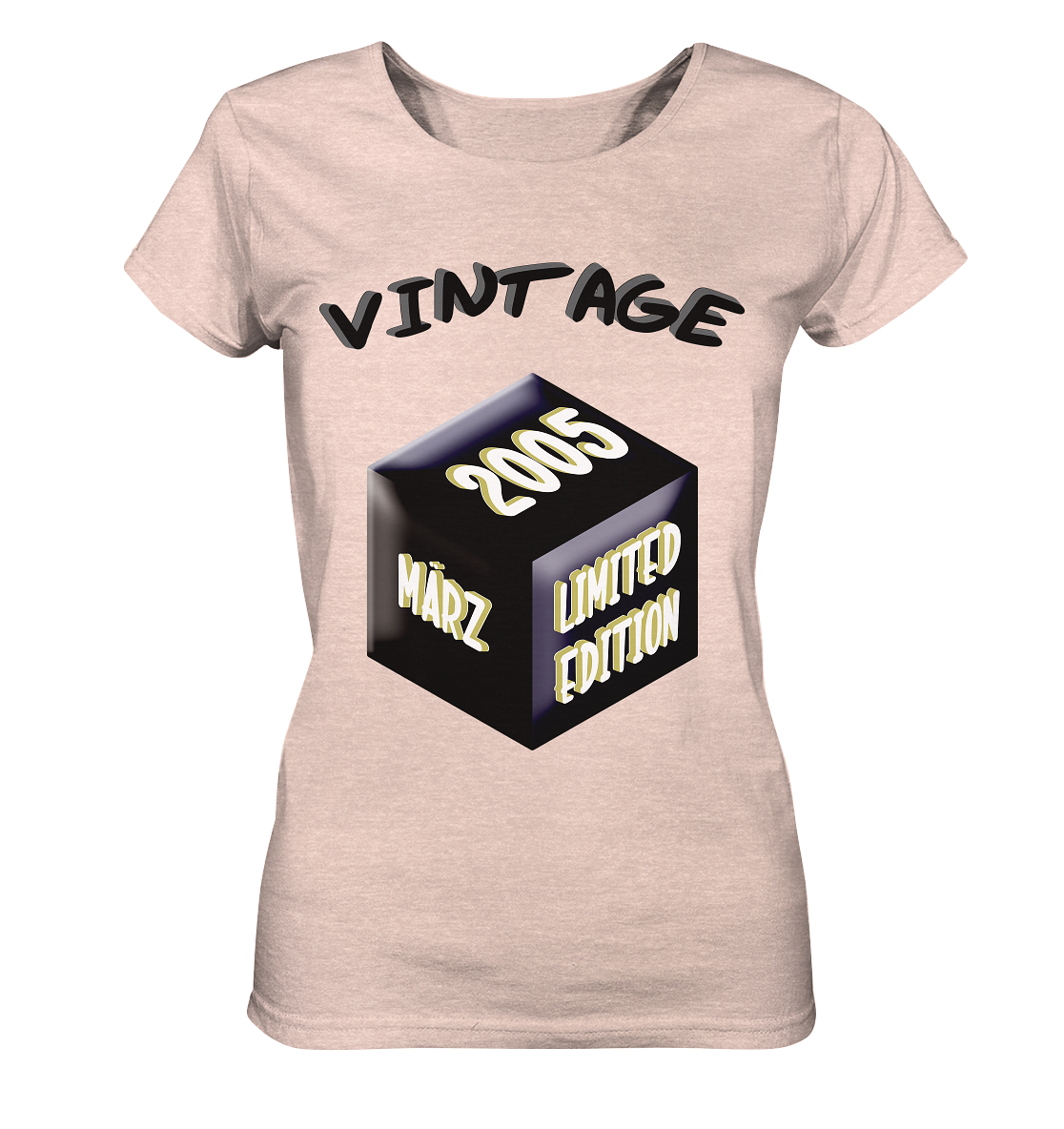 Vintage 2005 MÄRZ Limited Edition, Geschenk zum 18 - Ladies Organic Shirt (meliert)