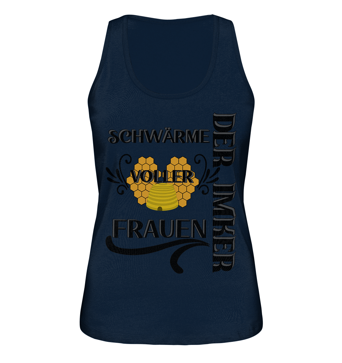 Der Imker, schwärme voller Frauen, Imkerei, Helden, schwarzes Design - Ladies Organic Tank-Top