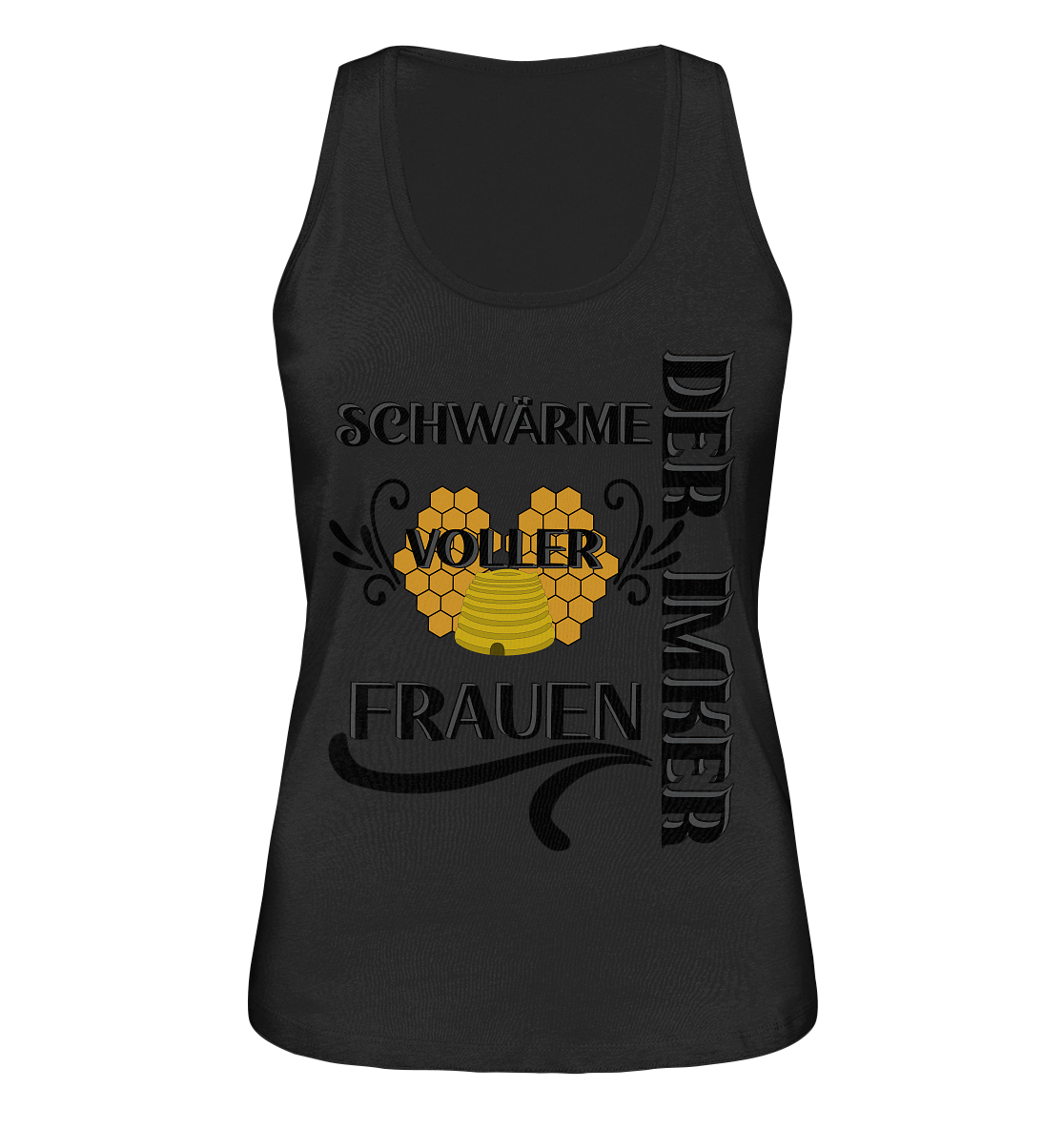 Der Imker, schwärme voller Frauen, Imkerei, Helden, schwarzes Design - Ladies Organic Tank-Top