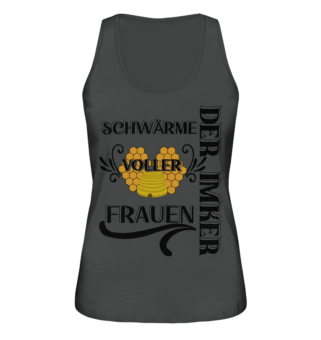 Der Imker, schwärme voller Frauen, Imkerei, Helden, schwarzes Design - Ladies Organic Tank-Top