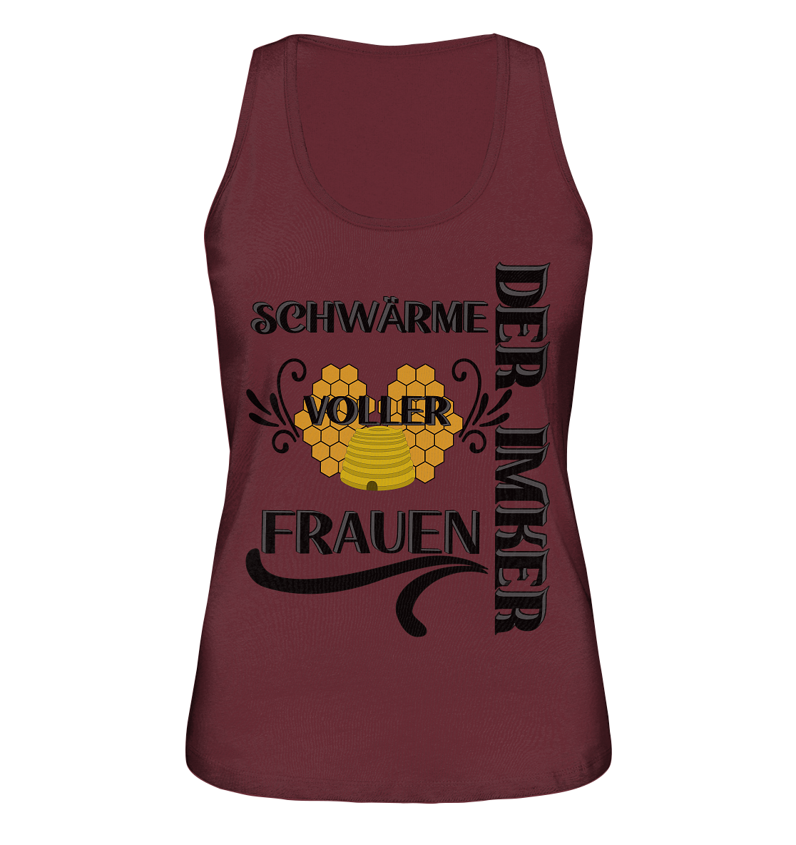 Der Imker, schwärme voller Frauen, Imkerei, Helden, schwarzes Design - Ladies Organic Tank-Top