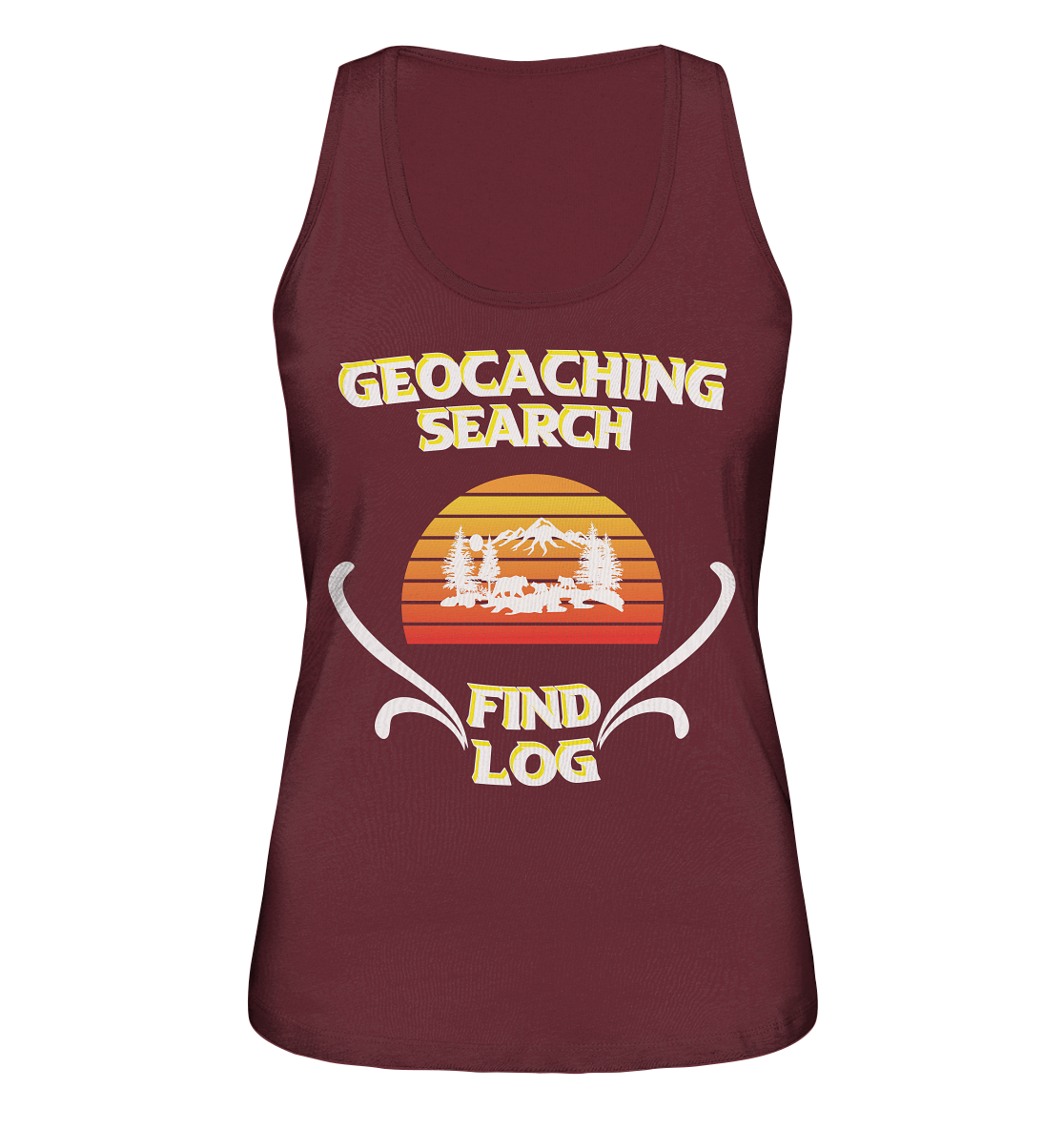 Geocaching, Suchen, Finden und Log, Geocache - Ladies Organic Tank-Top