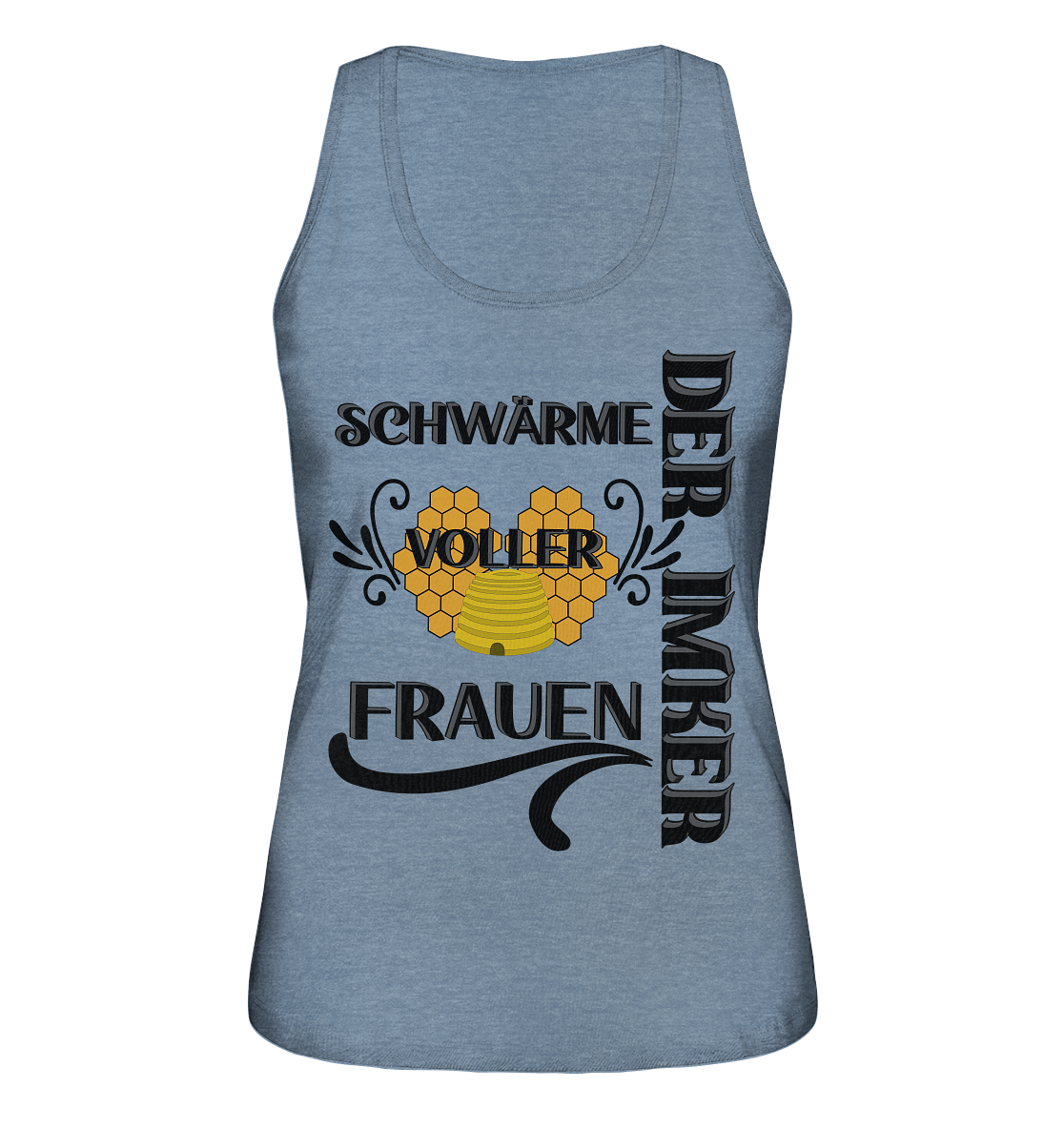 Der Imker, schwärme voller Frauen, Imkerei, Helden, schwarzes Design - Ladies Organic Tank-Top