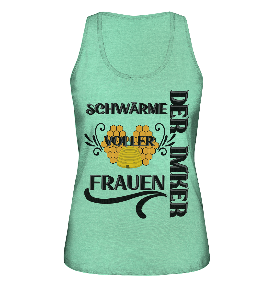 Der Imker, schwärme voller Frauen, Imkerei, Helden, schwarzes Design - Ladies Organic Tank-Top