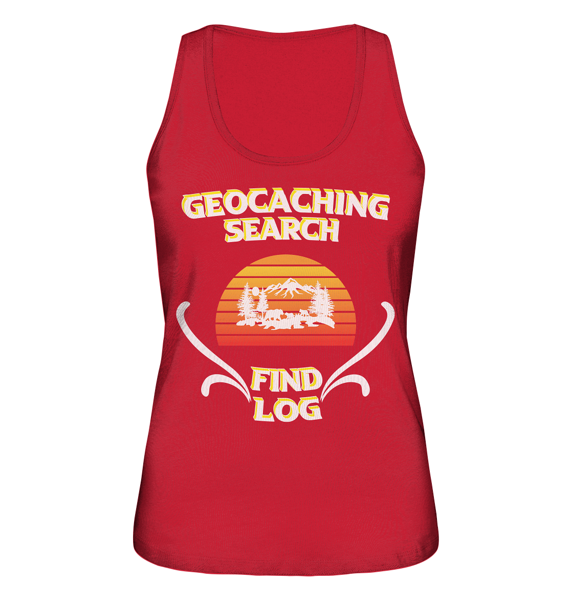 Geocaching, Suchen, Finden und Log, Geocache - Ladies Organic Tank-Top