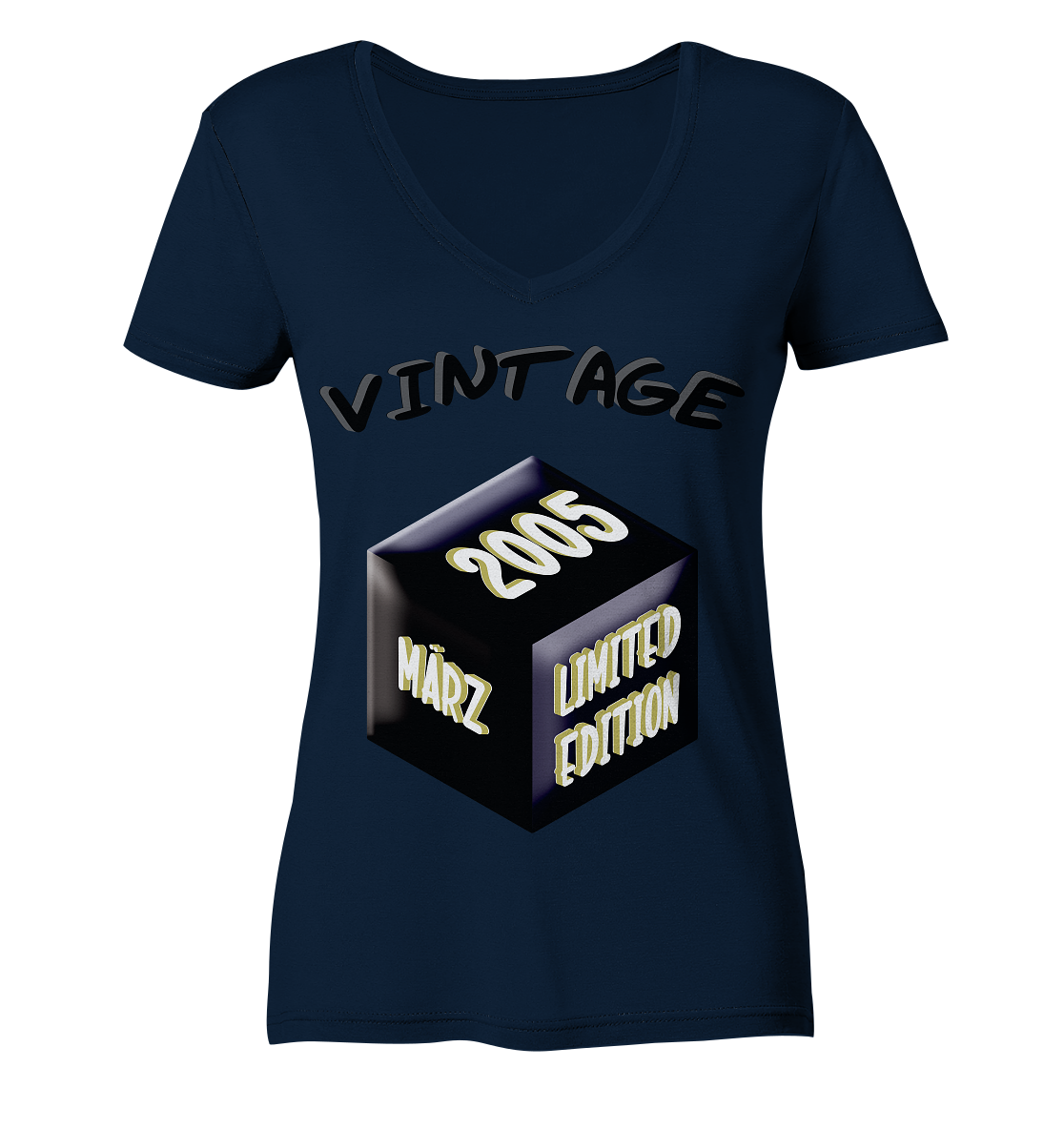 Vintage 2005 MÄRZ Limited Edition, Geschenk zum 18 - Ladies Organic V-Neck Shirt