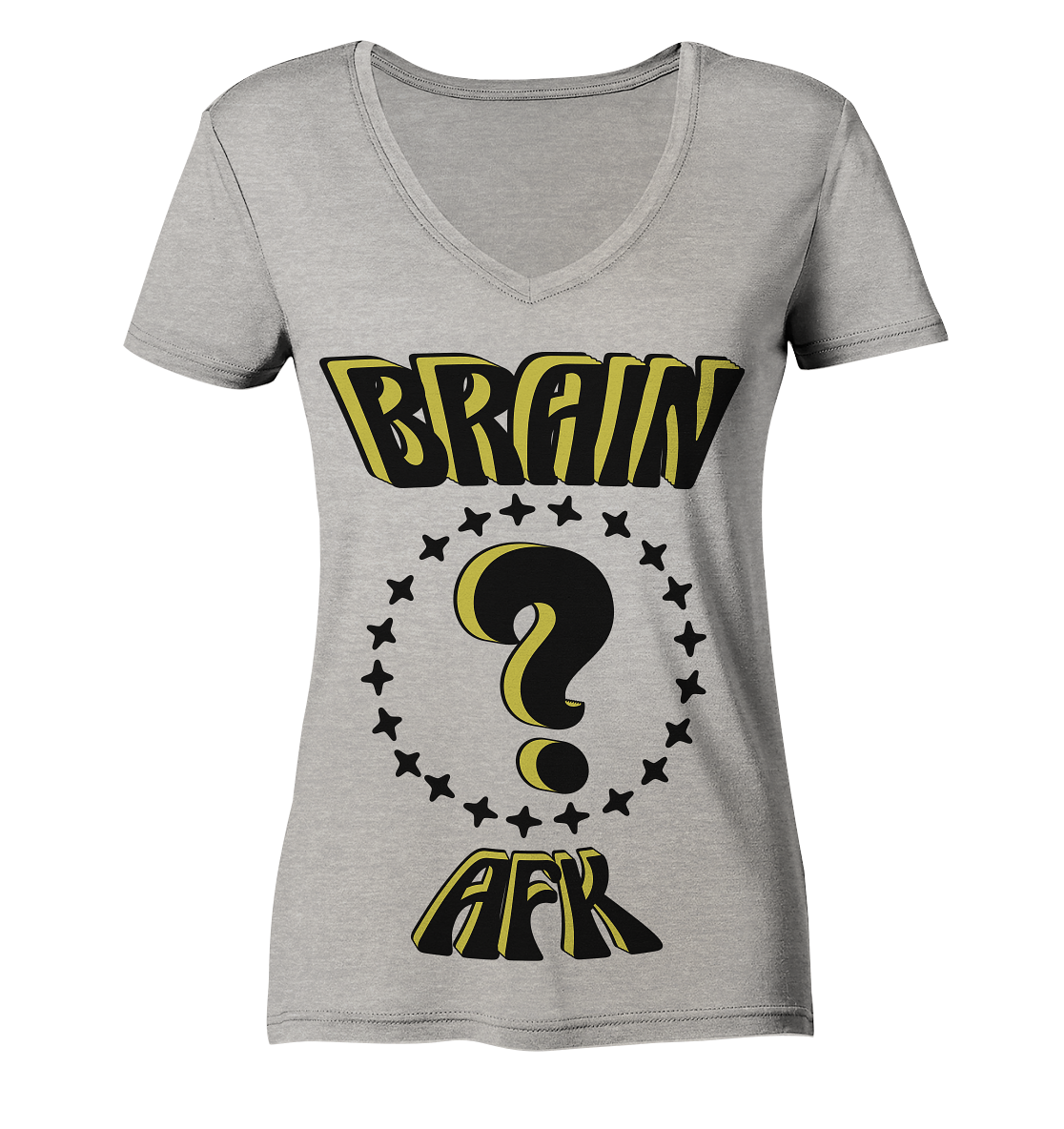 Brain AFK, bin mal abwesend, Trendy - Ladies Organic V-Neck Shirt