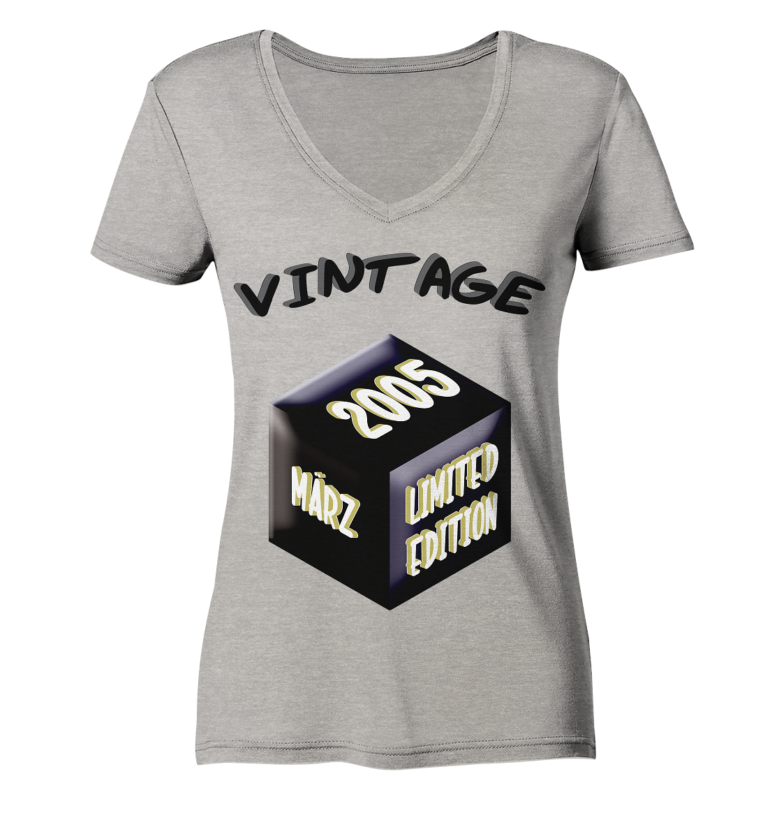 Vintage 2005 MÄRZ Limited Edition, Geschenk zum 18 - Ladies Organic V-Neck Shirt