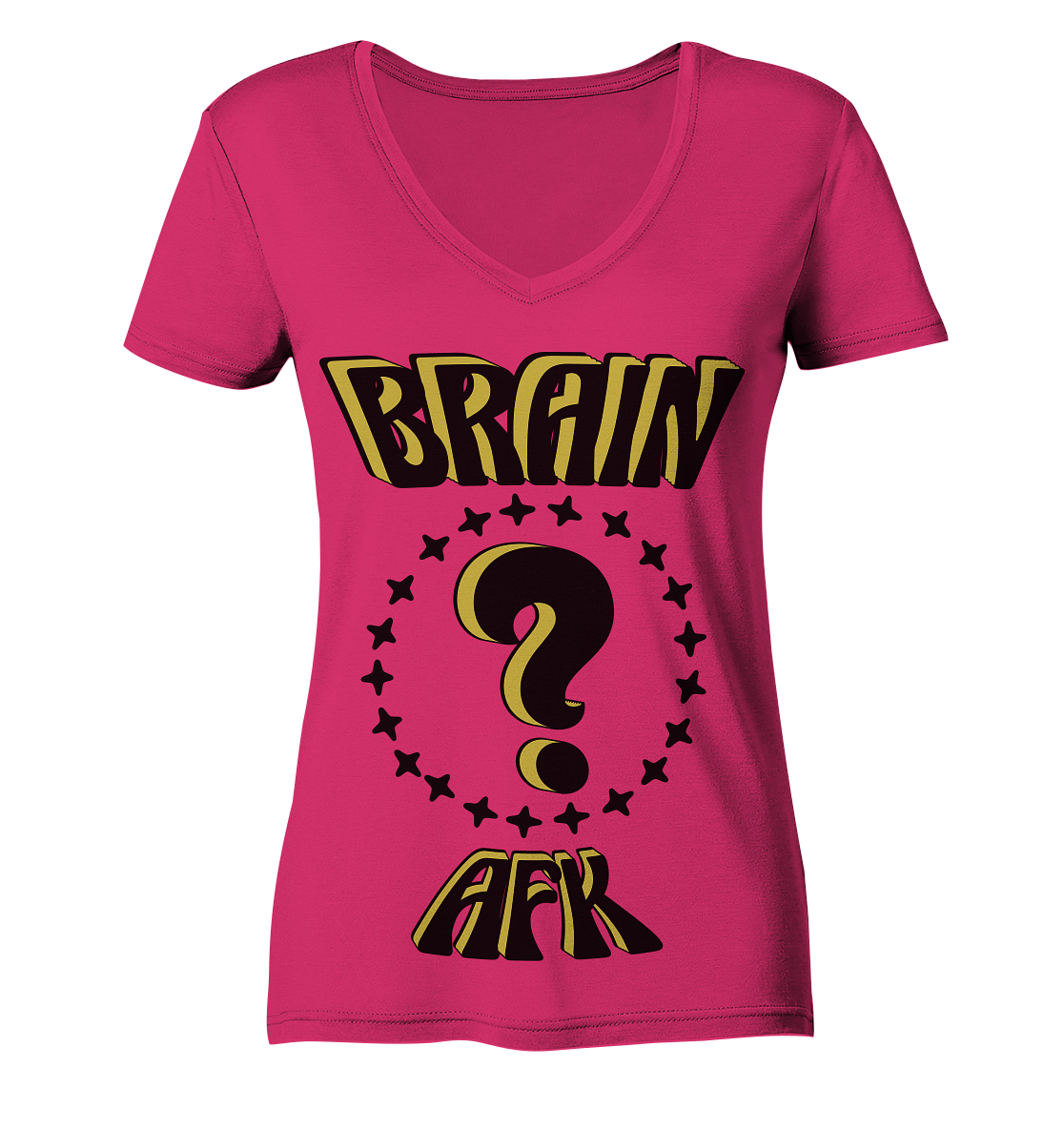 Brain AFK, bin mal abwesend, Trendy - Ladies Organic V-Neck Shirt