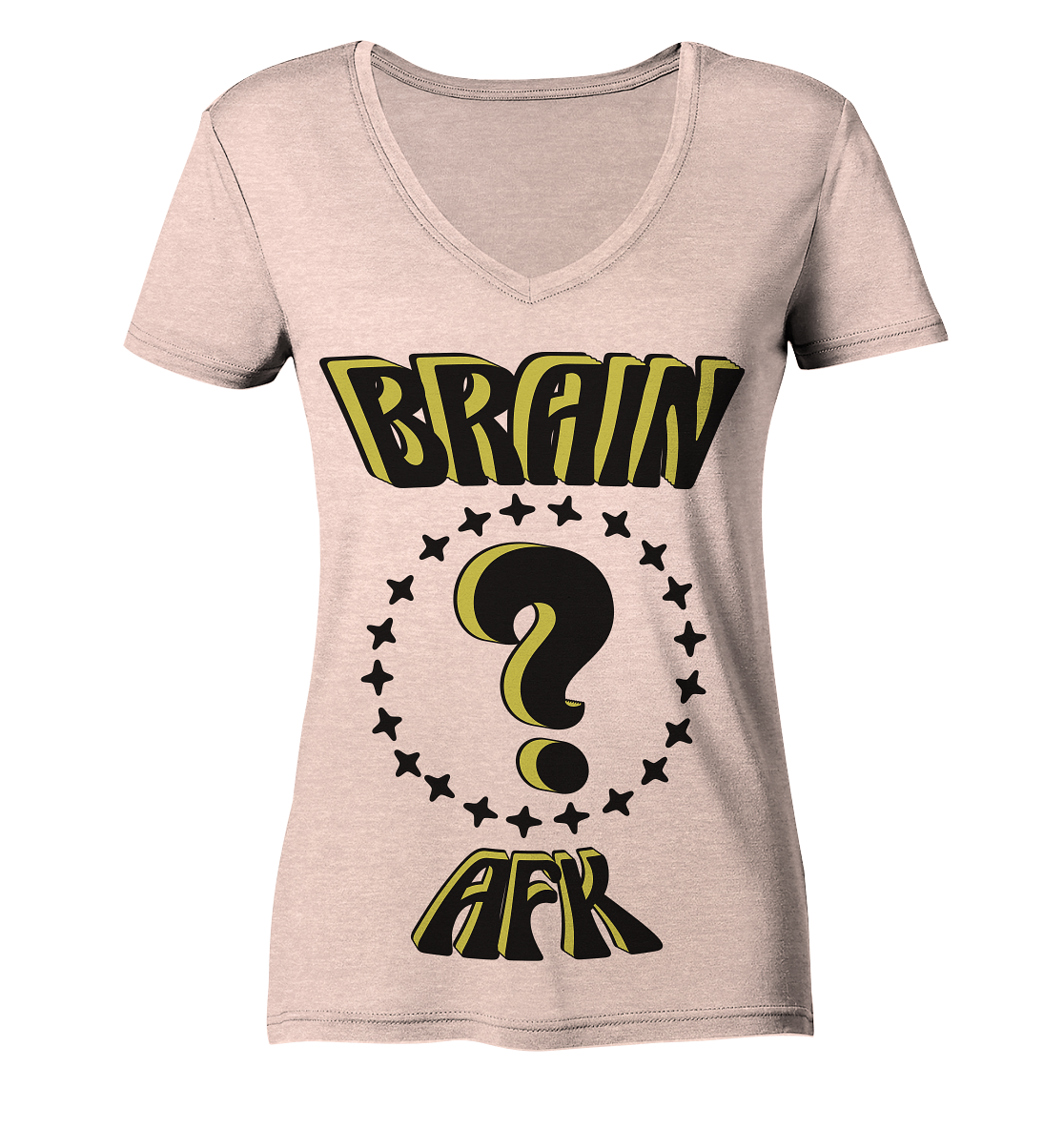 Brain AFK, bin mal abwesend, Trendy - Ladies Organic V-Neck Shirt