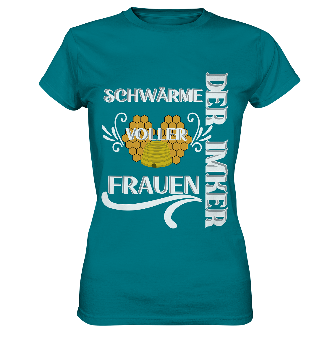 Der Imker, schwärme voller Frauen, Imkerei, Helden, Helles Motiv - Ladies Premium Shirt