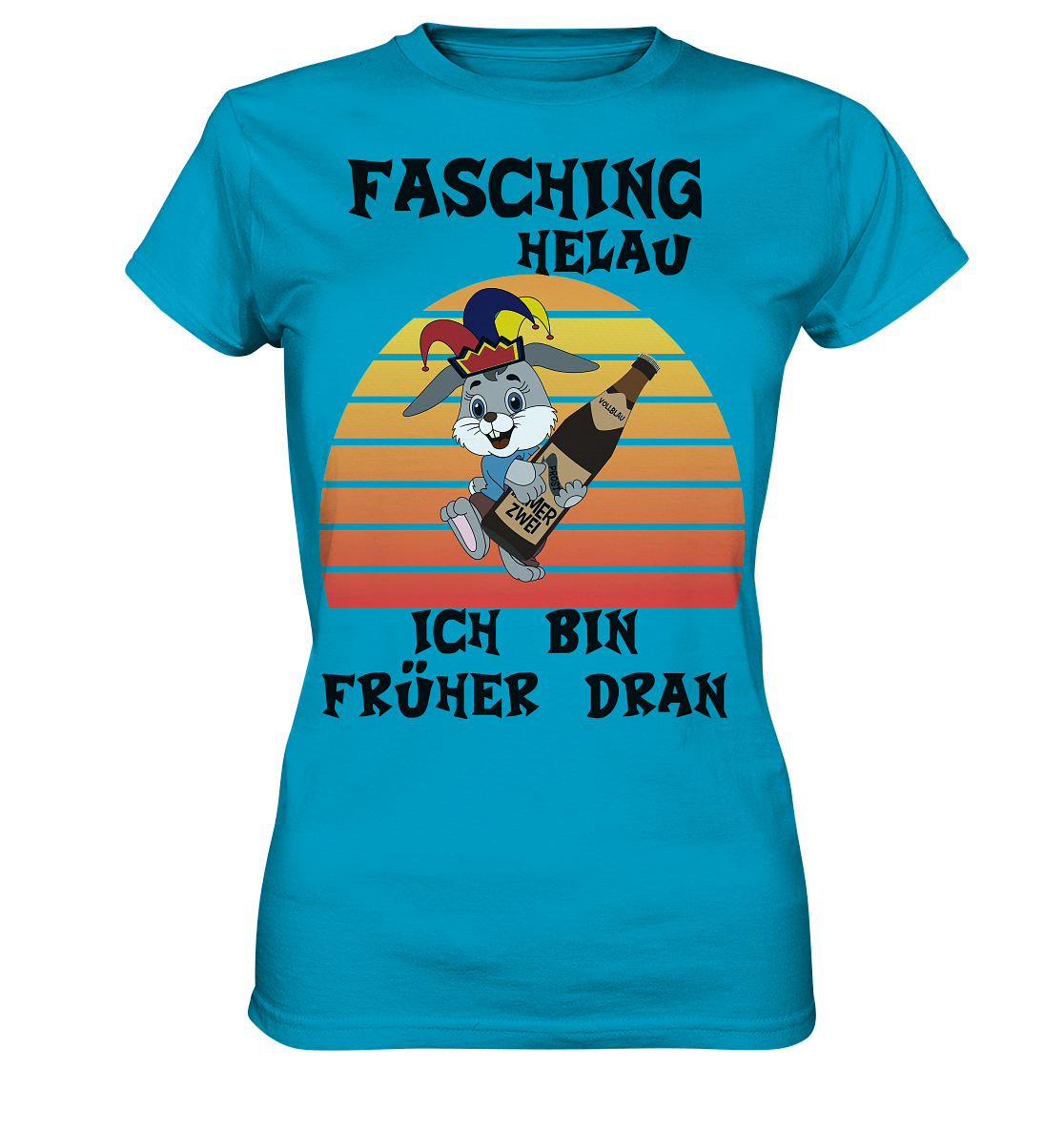 Fasching Helau, Osterhase feiert Karneval, Helau - Ladies Premium Shirt