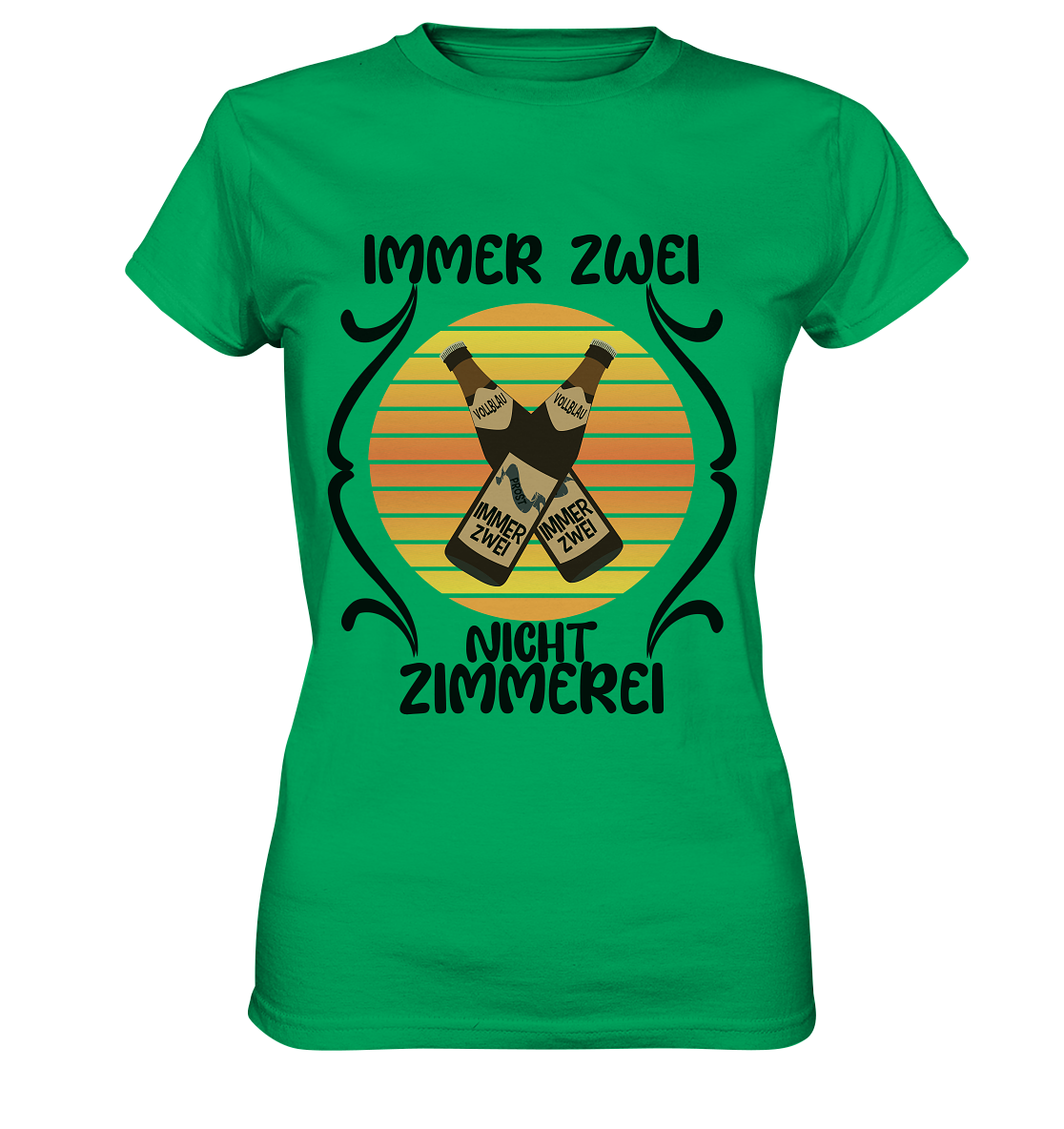 Immer Zwei, Nicht Zimmerei, witziges für den Alltag - Ladies Premium Shirt
