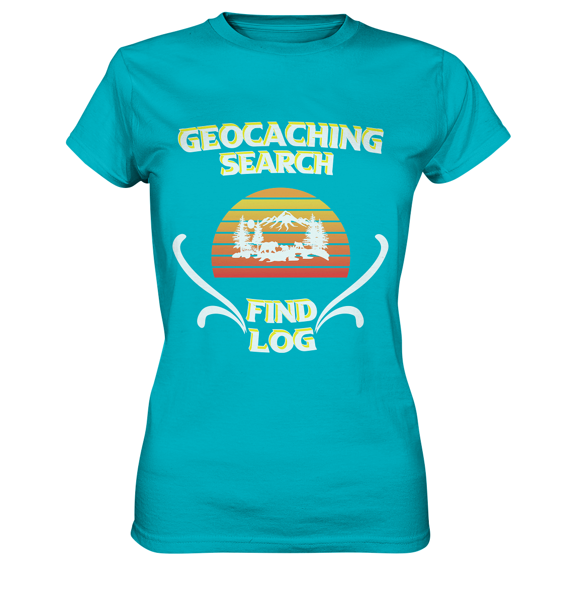 Geocaching, Suchen, Finden und Log, Geocache - Ladies Premium Shirt