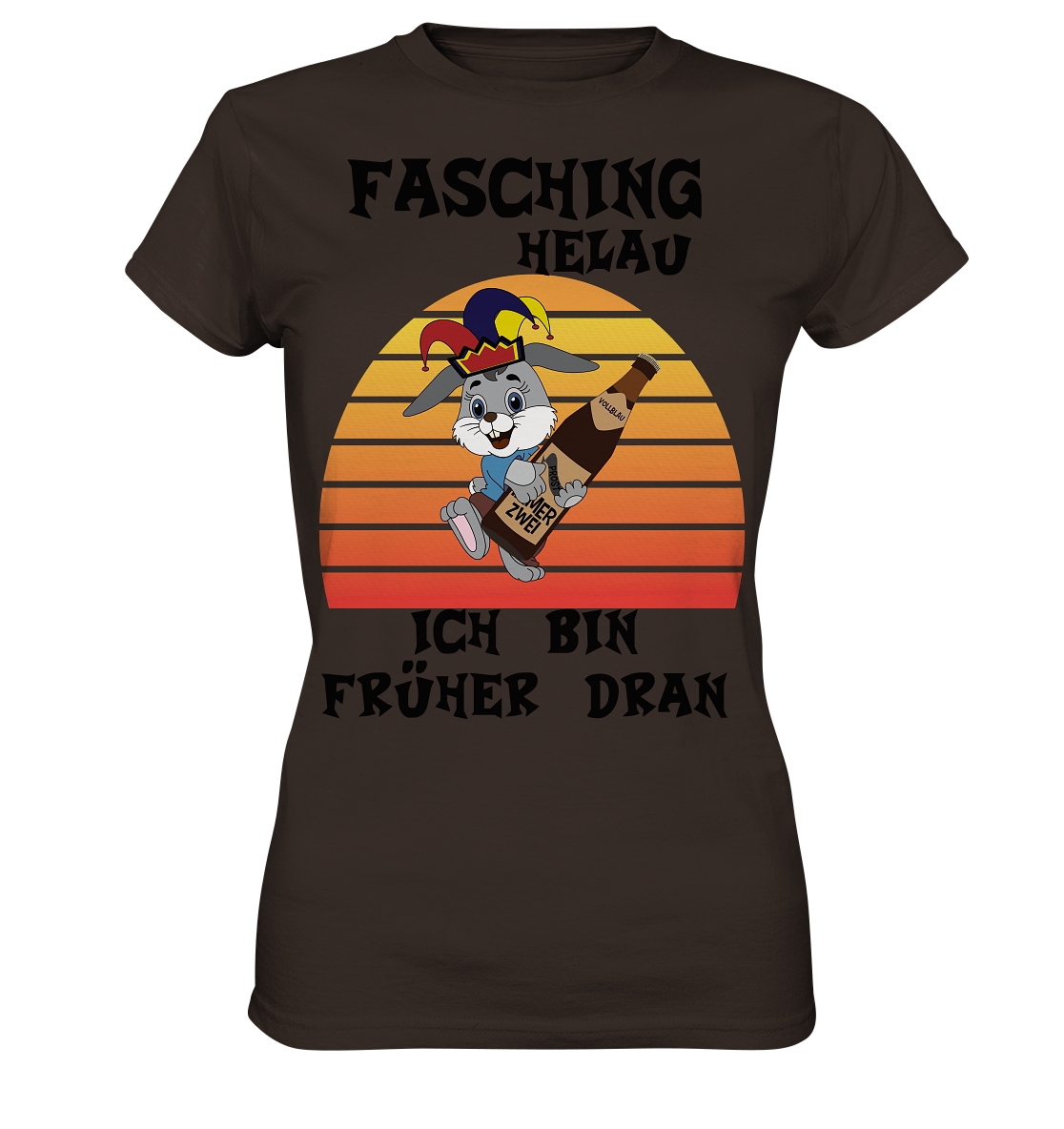 Fasching Helau, Osterhase feiert Karneval, Helau - Ladies Premium Shirt