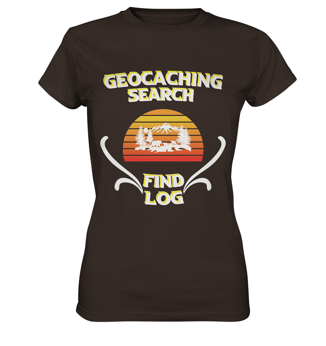 Geocaching, Suchen, Finden und Log, Geocache - Ladies Premium Shirt