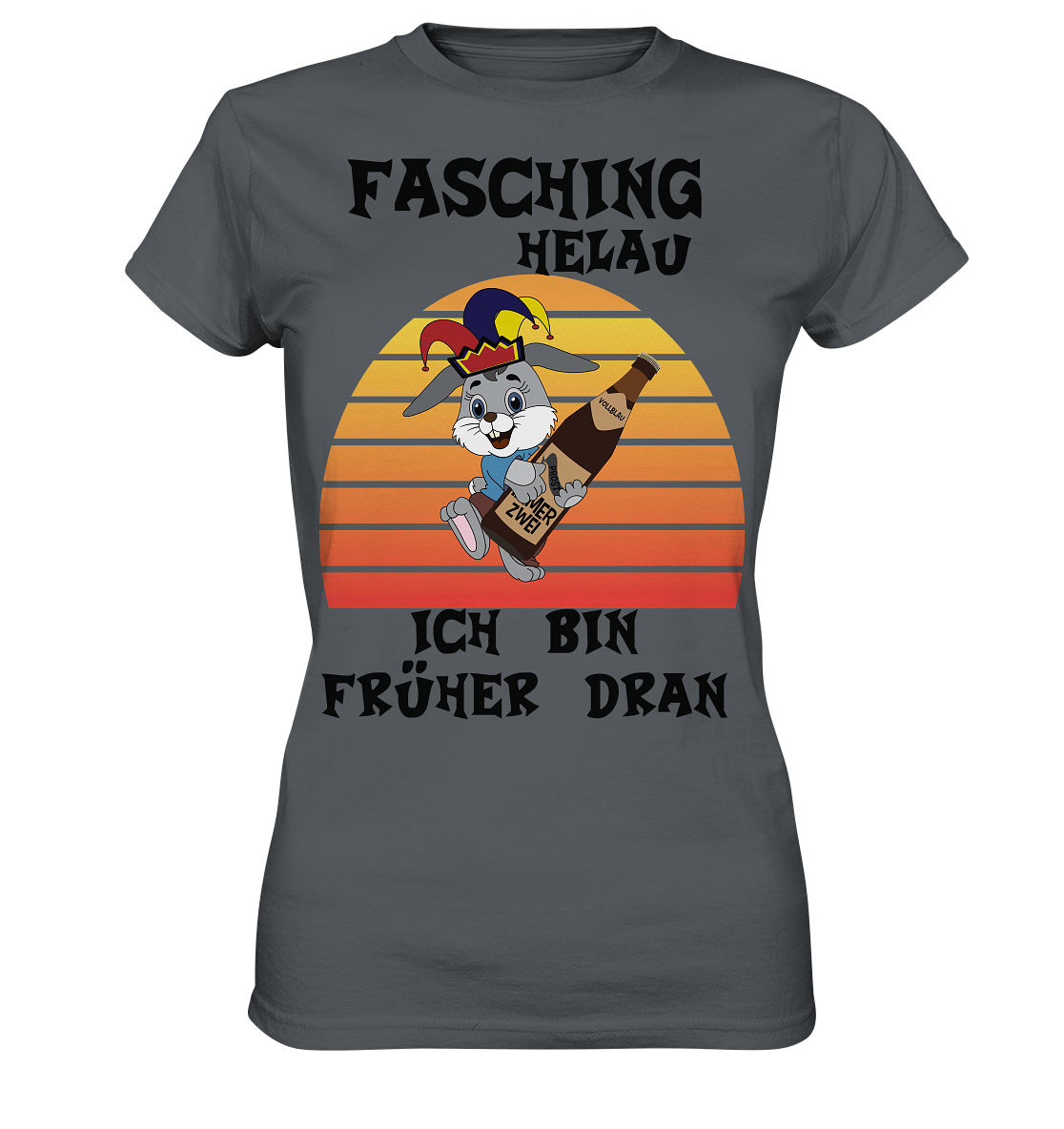 Fasching Helau, Osterhase feiert Karneval, Helau - Ladies Premium Shirt