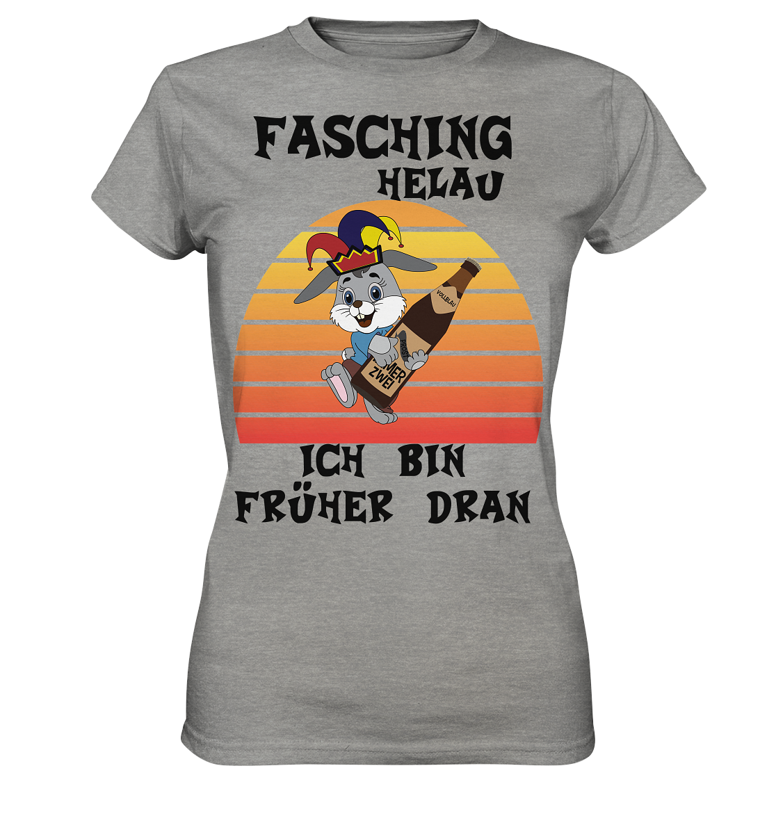 Fasching Helau, Osterhase feiert Karneval, Helau - Ladies Premium Shirt