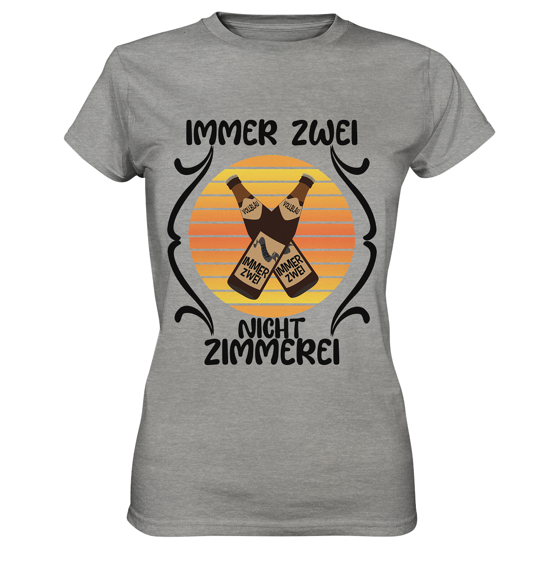 Immer Zwei, Nicht Zimmerei, witziges für den Alltag - Ladies Premium Shirt