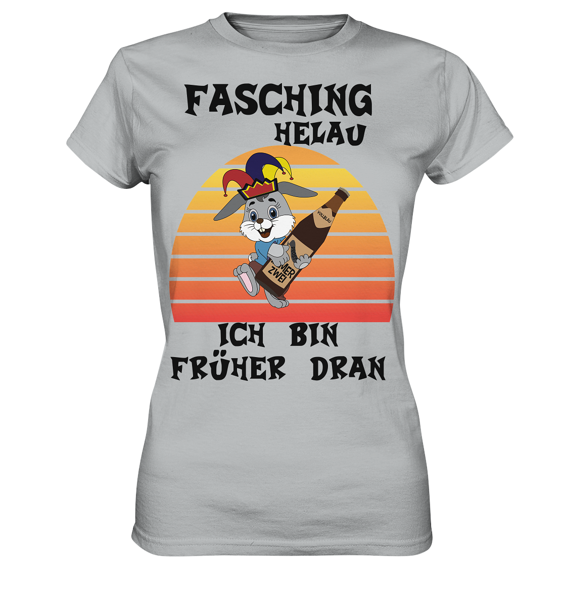 Fasching Helau, Osterhase feiert Karneval, Helau - Ladies Premium Shirt