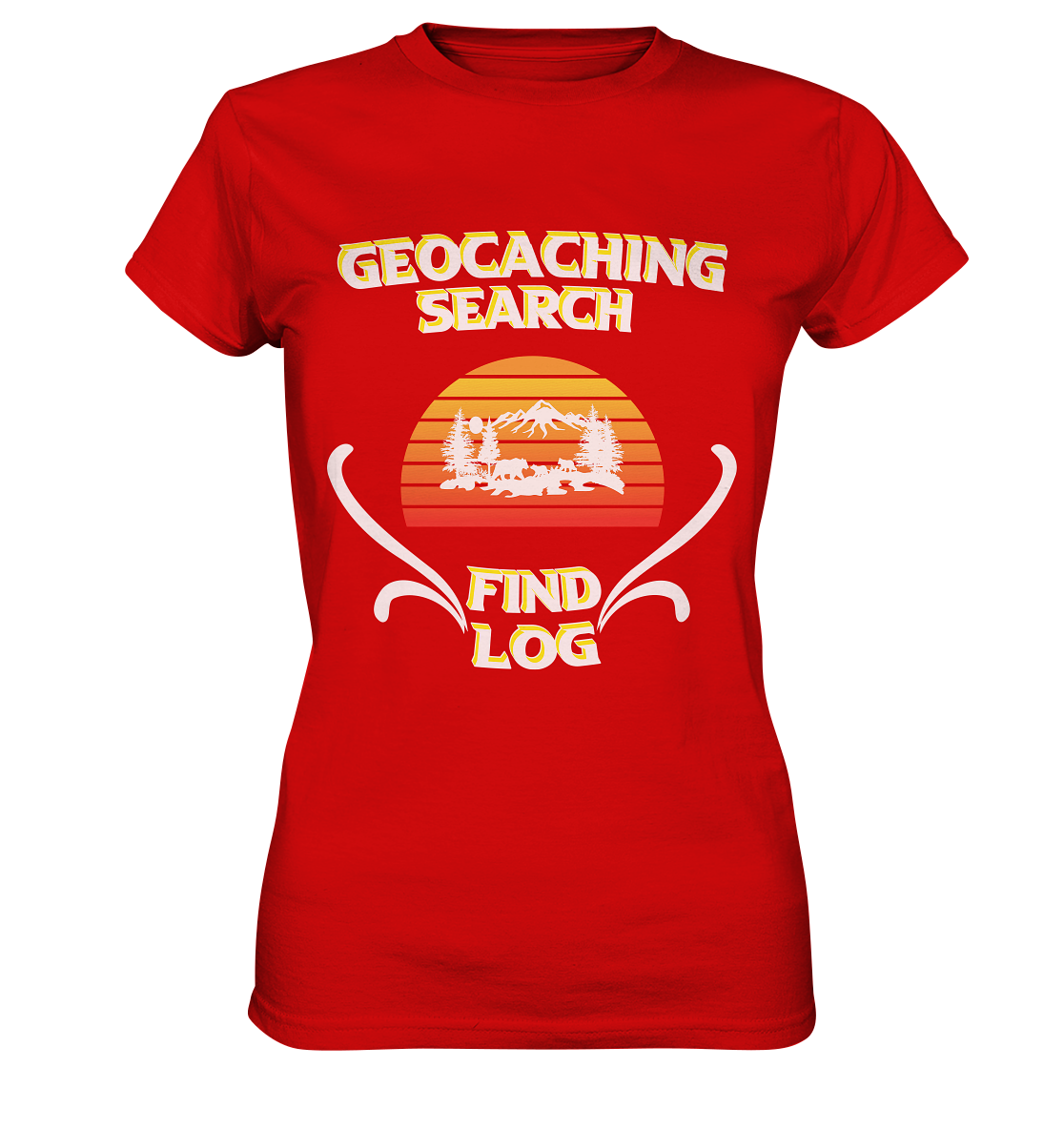 Geocaching, Suchen, Finden und Log, Geocache - Ladies Premium Shirt