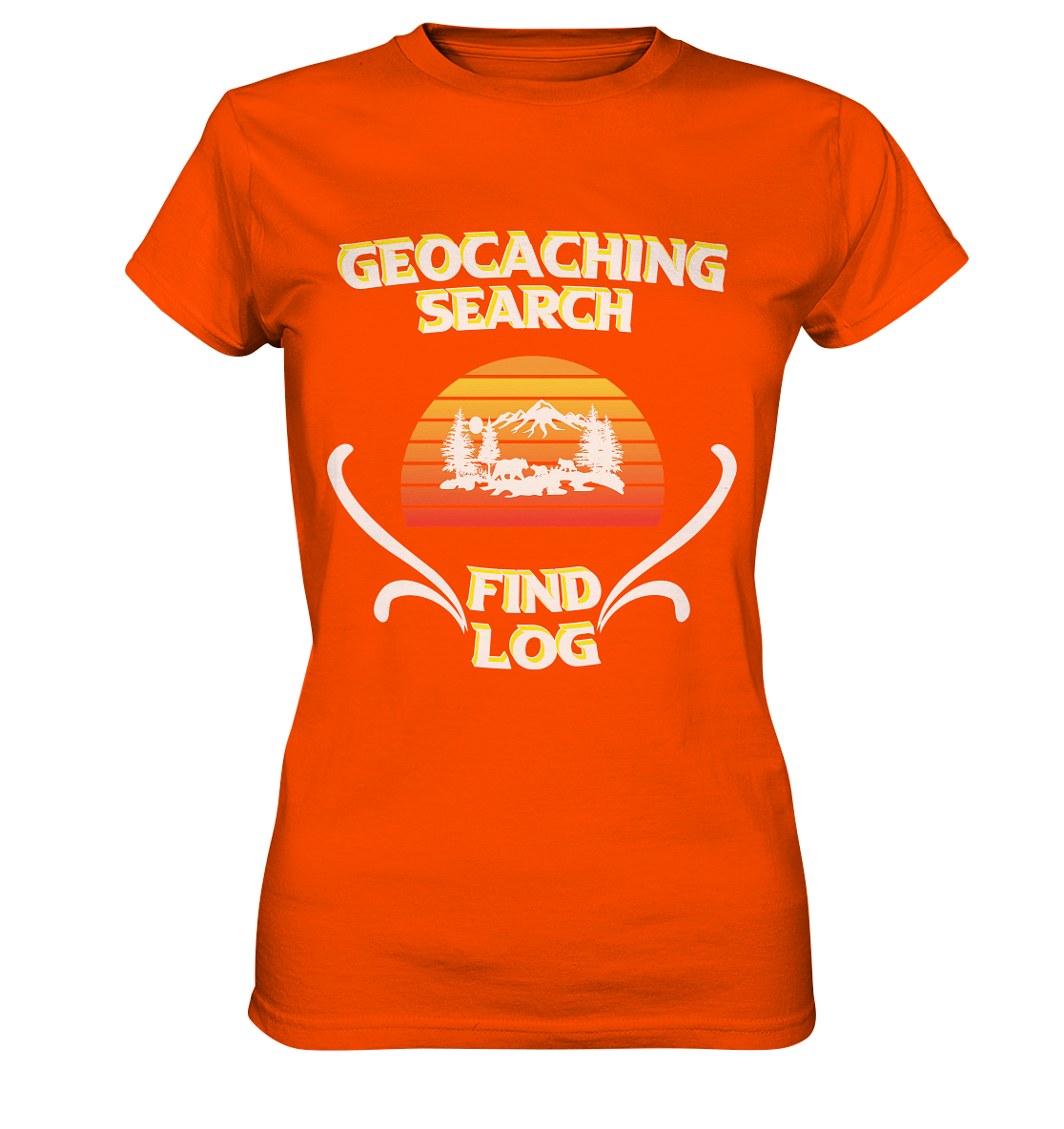 Geocaching, Suchen, Finden und Log, Geocache - Ladies Premium Shirt